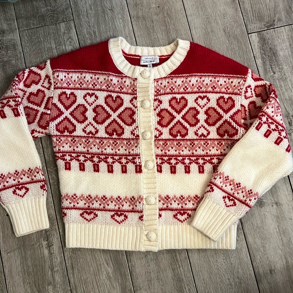 & Other Stories Heart Fair Isle Cardigan (heavy)
